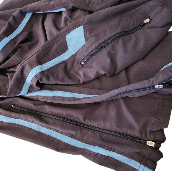 Nike FIT DRY Vintage Y2K Track Pants Baggy Windbreaker Pants  Size M Zippers - Picture 4 of 9